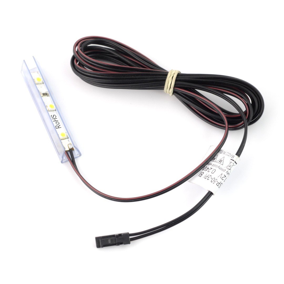 LED-Beleuchtung für Regale NSP-50 - 3 LEDs, rot - 12V / 0,24W