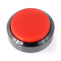 Push Button 6cm - rot - flach