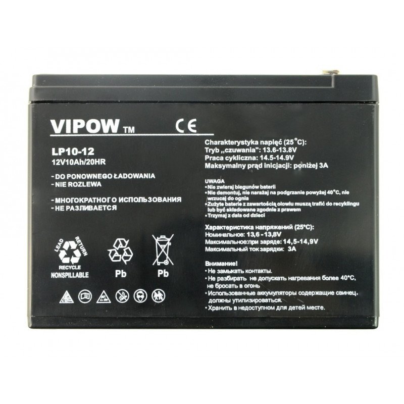 Gelbatterie 12V 10Ah Vipow