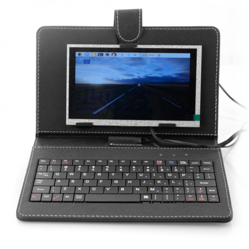 TFT-LCD-Bildschirm 7 '' 1024x600px für Raspberry Pi 3/2 / B + Gehäuse + Tastatur + Maus + Netzteil