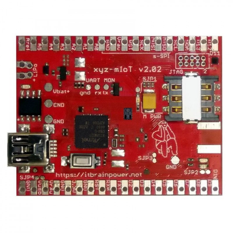 Xyz-mIOT 2.09 BG95 Quad Band GSM + GPS + HDC2010, DRV5032 und CCS811 Modul - für Arduino und Raspberry Pi