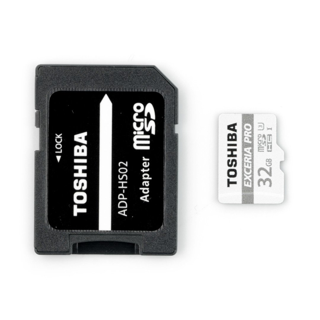 Toshiba Exceria Micro SD / SDHC 32GB UHS-I Klasse 3 Speicherkarte mit Adapter