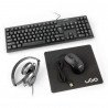 UGo 4in1 Office-Set - Kopfhörer + Tastatur + Maus + Pad - zdjęcie 1