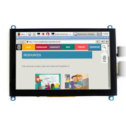 H Touchscreen - kapazitives LCD TFT 5 '' 800x480px HDMI + USB für Raspberry Pi - Waveshare 14300