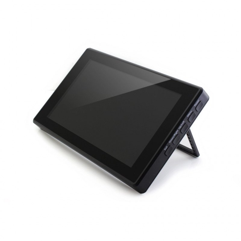 Kapazitiver IPS-LCD-Touchscreen 7 '' (H) 1024x600px HDMI + USB für Raspberry Pi 3B + / 3B / 2B / Zero schwarzes Gehäuse