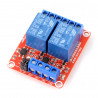 Zweikanaliges H/L Relaismodul mit optoelektronischer Trennung 5V 10A / 125VAC - zdjęcie 1