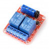 Zweikanaliges H/L Relaismodul mit optoelektronischer Trennung 5V 10A / 125VAC - zdjęcie 2