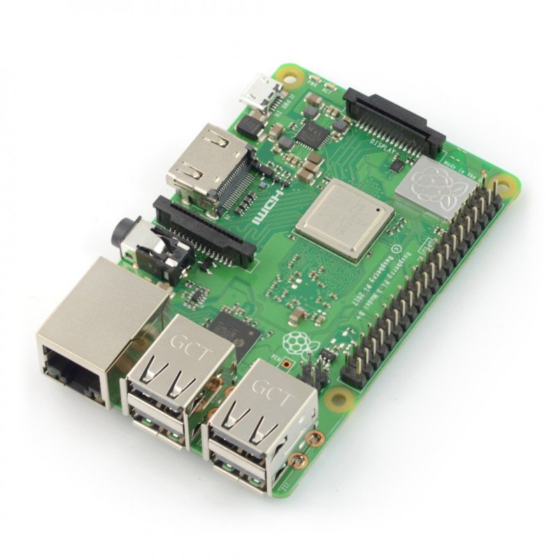 Raspberry Pi 3 Modell B + WiFi Dual Band Bluetooth 1 GB RAM 1,4 GHz