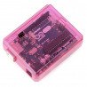 Transparentes pinkfarbenes Arduino UNO-Gehäuse - zdjęcie 1