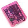 Transparentes pinkfarbenes Arduino UNO-Gehäuse - zdjęcie 2
