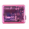 Transparentes pinkfarbenes Arduino UNO-Gehäuse - zdjęcie 3