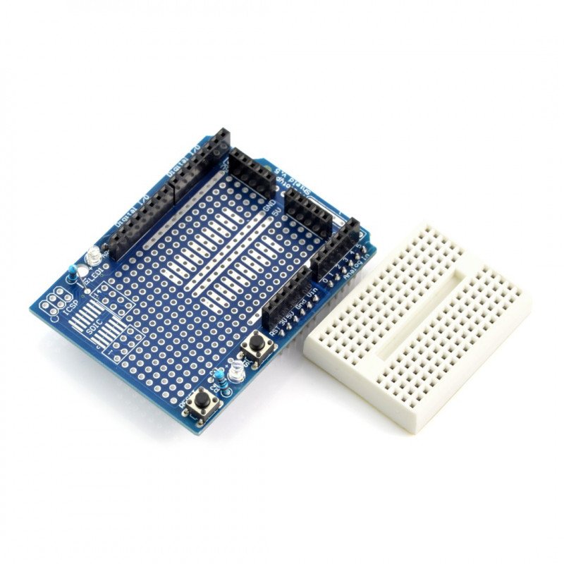 Arduino Uno Proto Shield + Steckbrett 170 Löcher