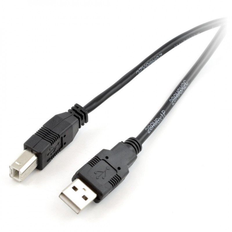 USB-Kabel A - B - 1,8 m - schwarz