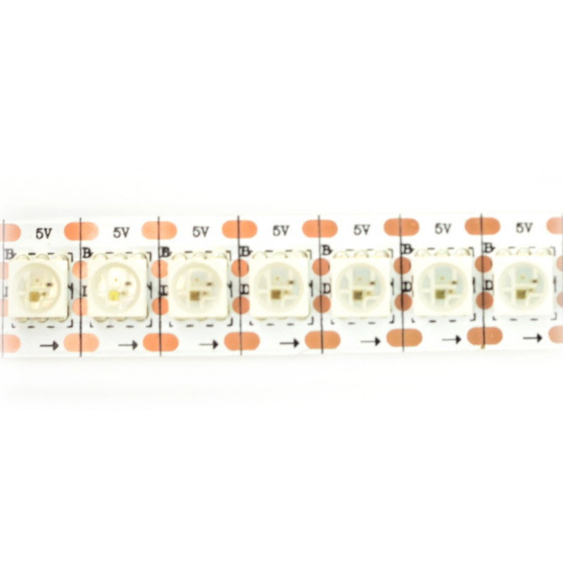 RGB-LED-Streifen WS2813 - digital, adressiert - 144 LED / m, 18 W / m, 5 V - 5 m