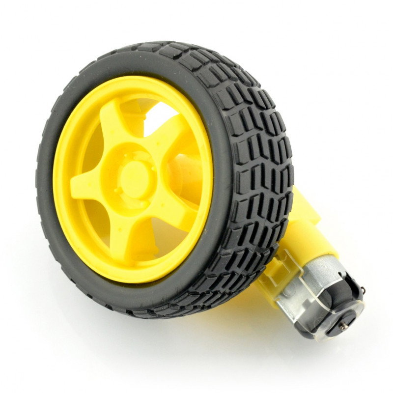 Rad + Motor 65x26mm 5V mit 48:1 Gang