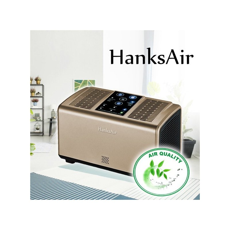 Luftreiniger mit Ionisator und Luftqualitätssensor - HanksAir V02
