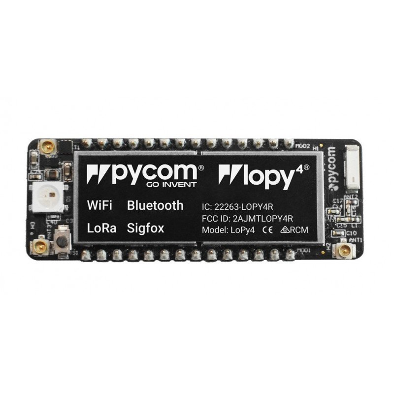 PyCom LoPy4 ESP32 - LoRa-Modul, WLAN, Bluetooth BLE, SigFox + Python-API