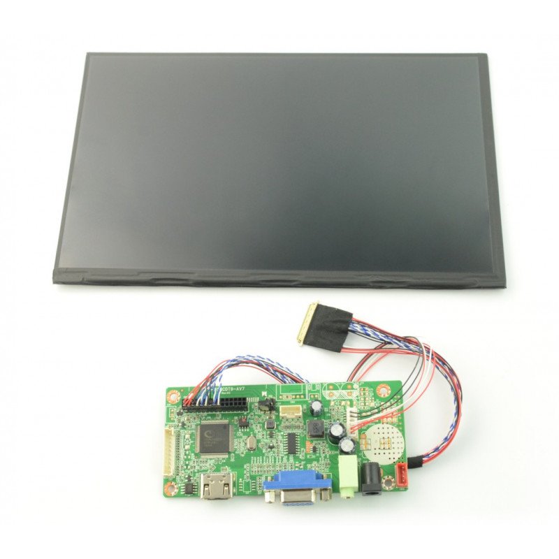 IPS-Bildschirm 10 '' 1280x800 mit Netzteil für Raspberry Pi
