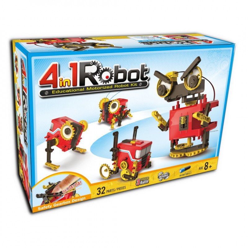 Robot 4 in 1 - Motorisiertes Lernroboter-Kit