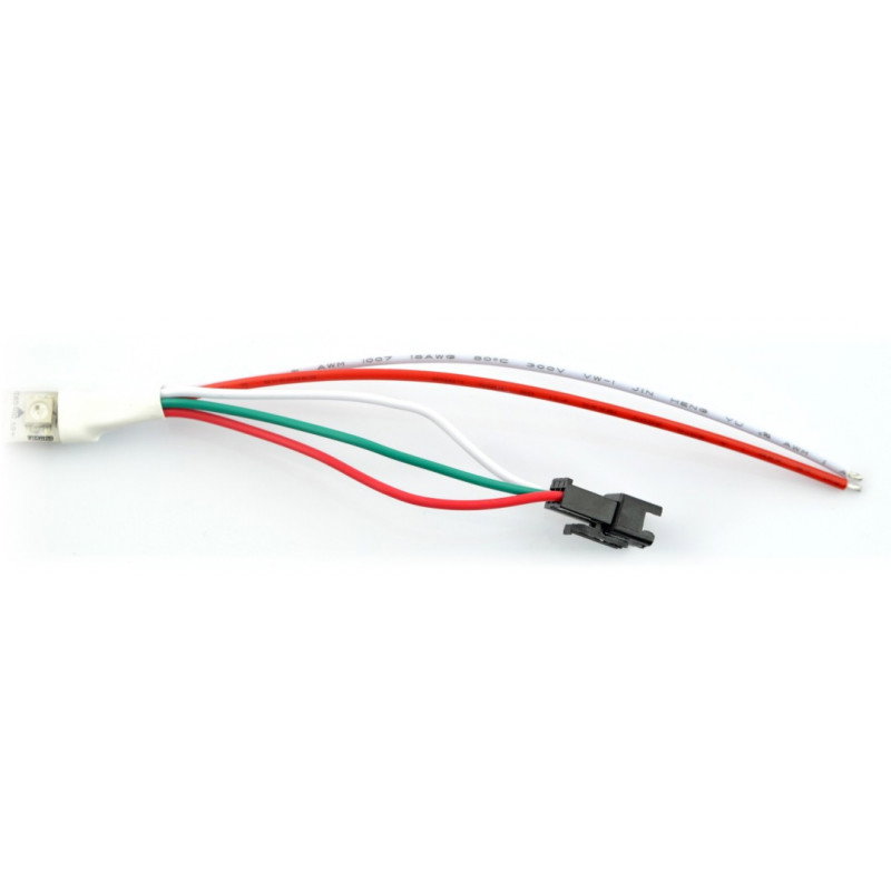 RGBW LED-Streifen SK6812 - digital, adressiert - IP65 144 LED / m, 43,2 W / m, 5 V - 1 m