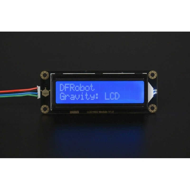 DFRobot Gravity - 2x16 I2C LCD-Display - blau - für Arduino