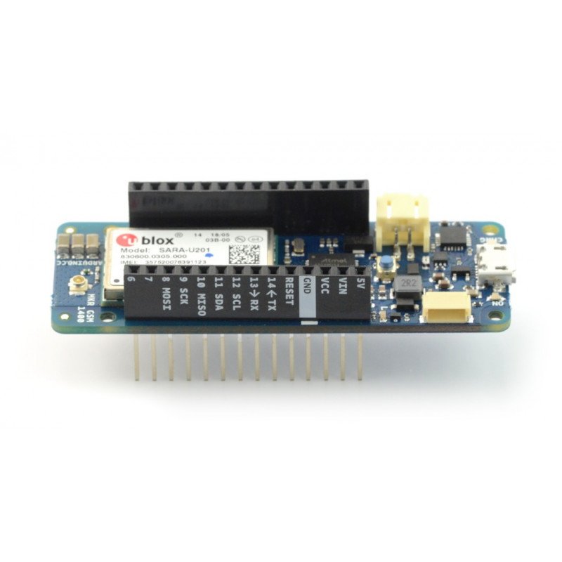 Arduino MKR GSM 1400 mit Anschlüssen