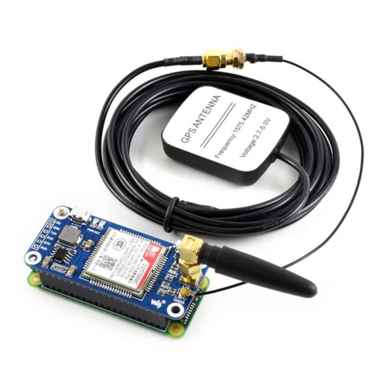 Waveshare Shield NB-IoT / LTE / GPRS / GPS SIM7000E - Schild für Raspberry Pi 3B + / 3B / 2B / Zero