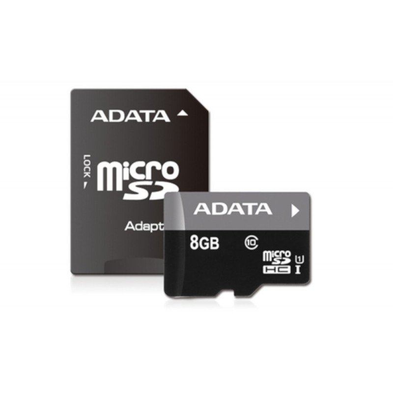 Adata 8 GB 50 MB / s UHS-I Klasse 10 microSD-Speicherkarte mit Adapter