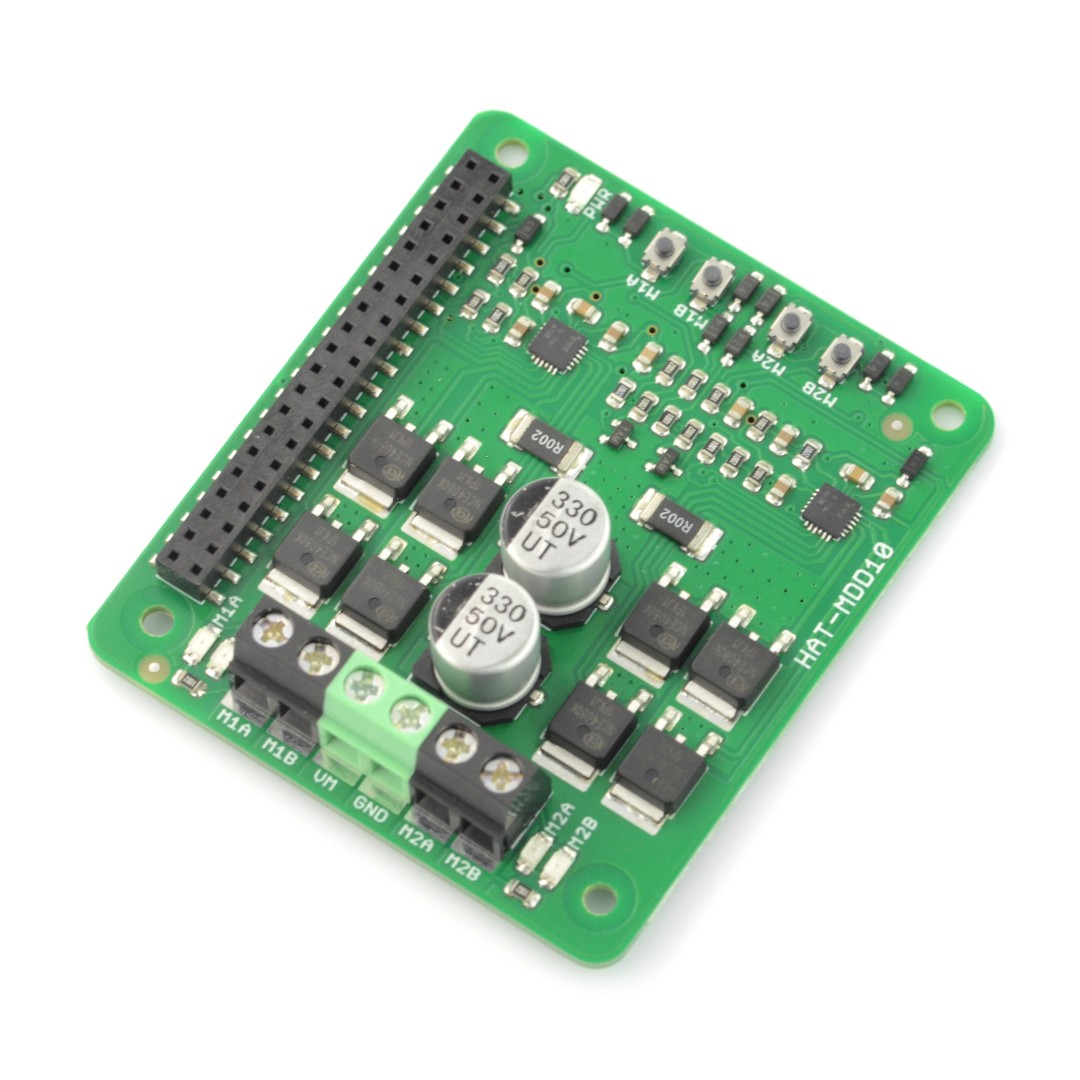 Cytron HAT-MDD10 - Zweikanaltreiber für DC 24V / 10A Motoren für Raspberry Pi