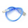 MiniUSB-Kabel B - A - 30 cm - blau - zdjęcie 2