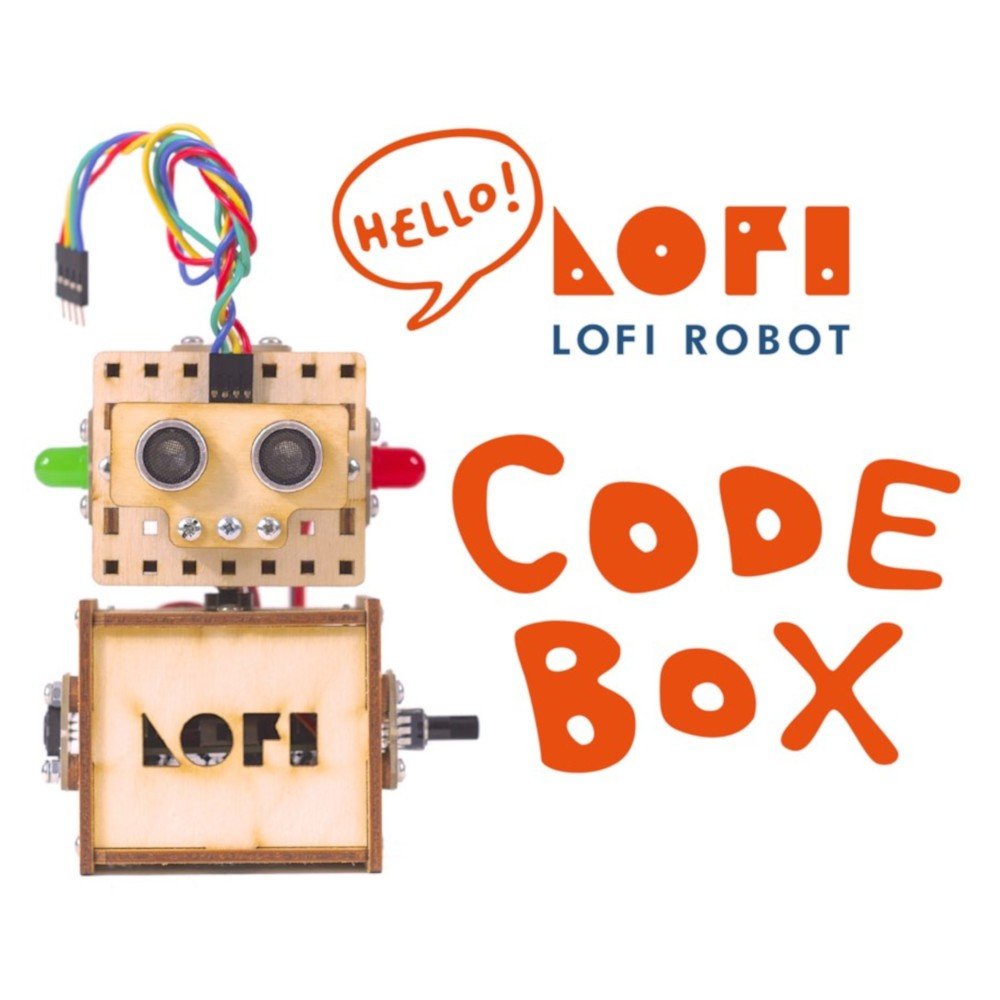 Lofi Robot - ein Set zum Bauen von Robotern - Codebox-Version