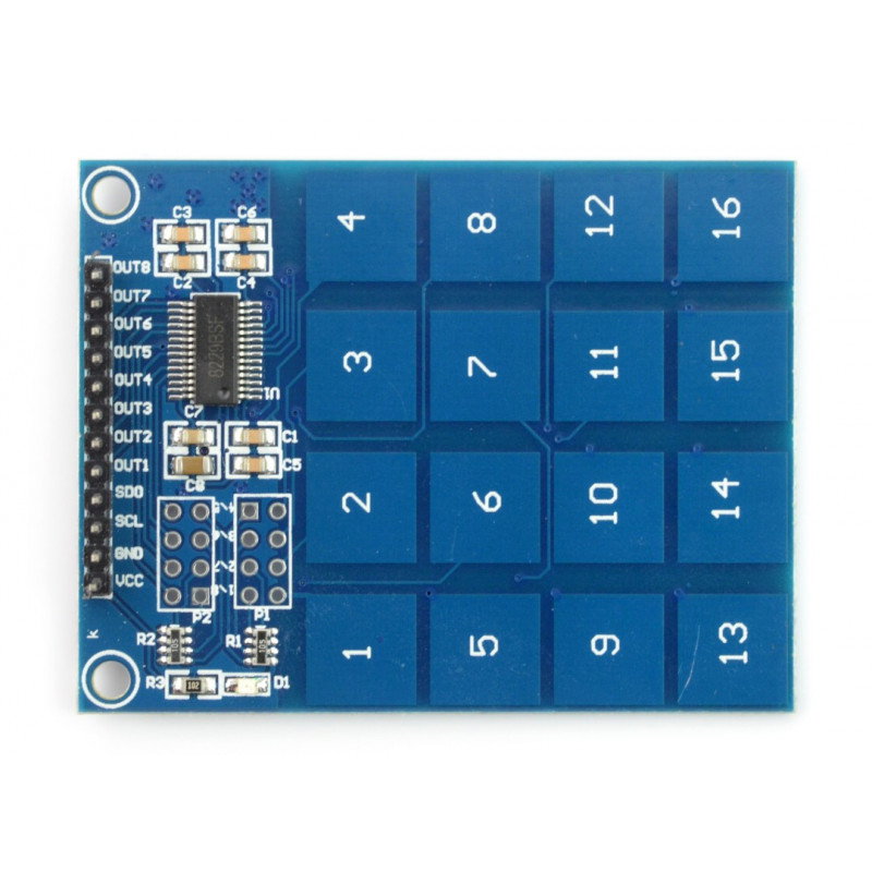 Touch-Tastaturmodul - 16 Tasten - TTP229 - I2C