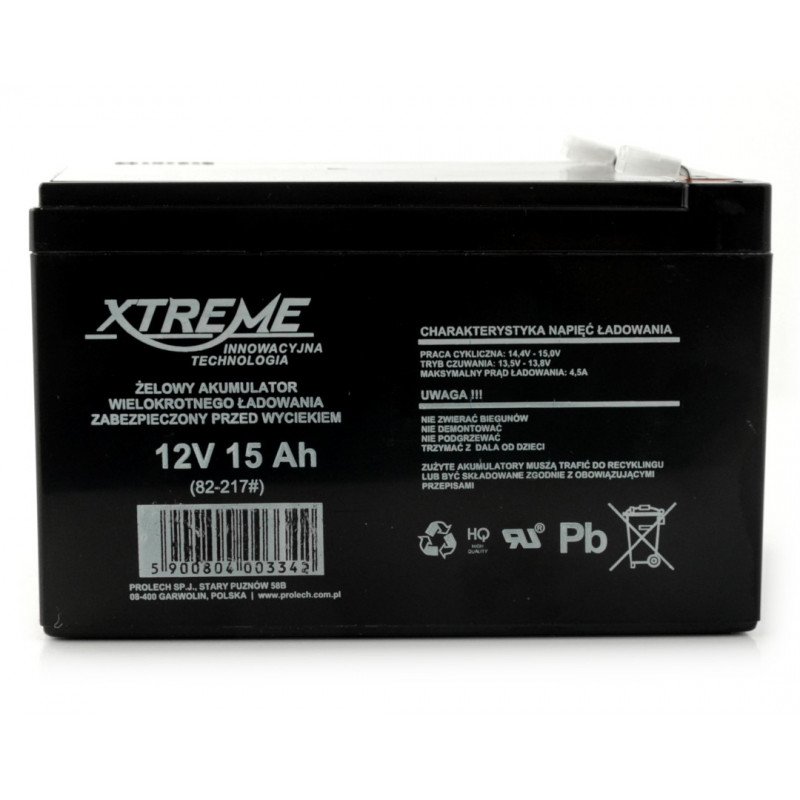Gelbatterie 12V 15Ah Xtreme