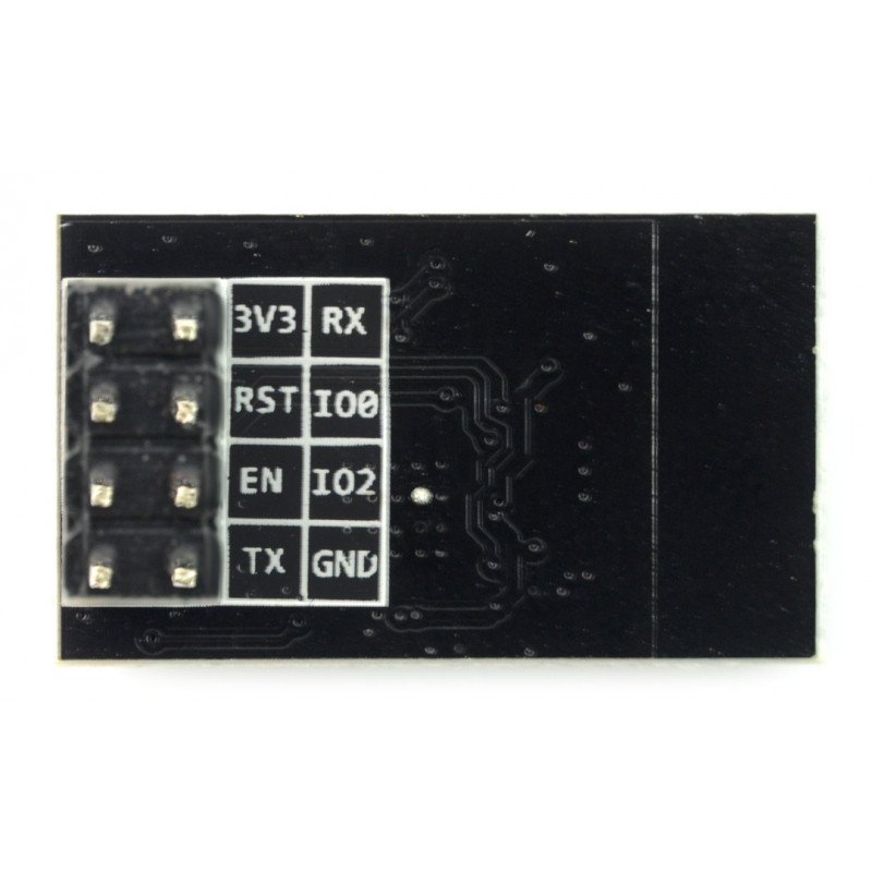 WiFi-Modul ESP-01 ESP8266 - 3 GPIO, PCB-Antenne - SCHWARZ