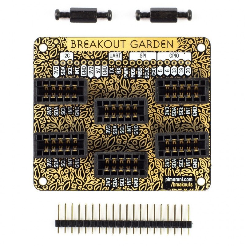 Pimoroni Garden HAT - Modul mit I2C-Multiplexer für Raspberry Pi