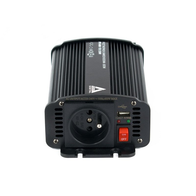 AZO Digital 12 VDC / 230 VAC IPS-800U 800W Spannungswandler
