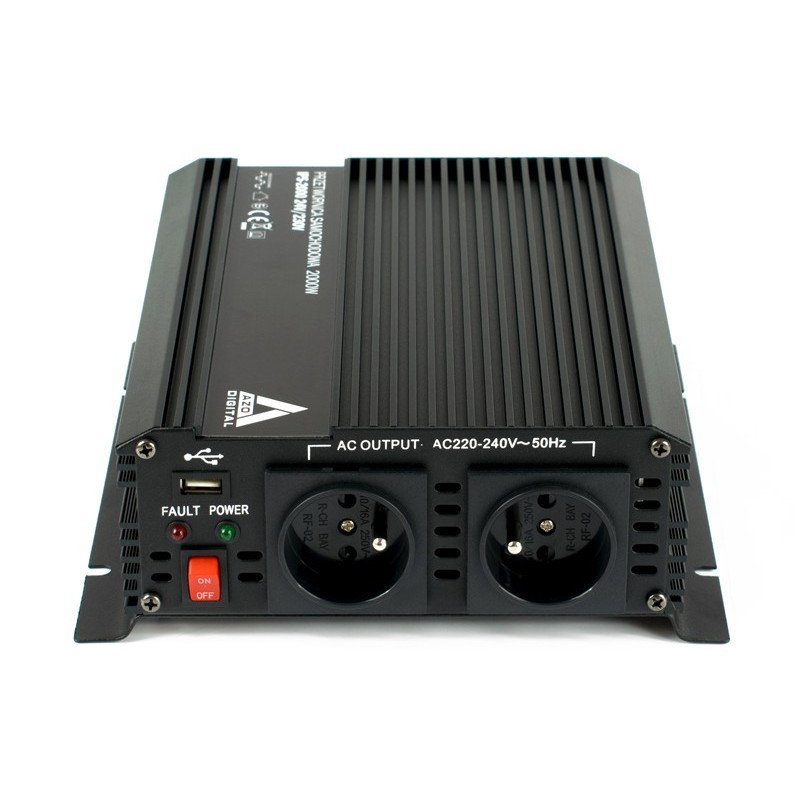 AZO Digital 24 VDC / 230 VAC IPS-2000 2000W Spannungswandler