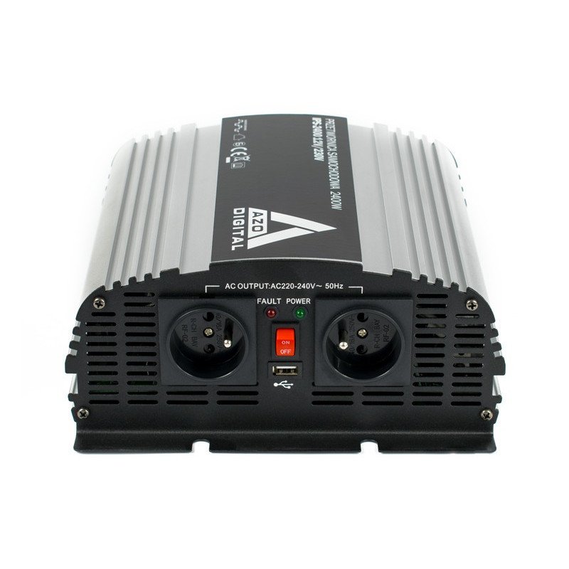 AZO Digital 12 VDC / 230 VAC IPS-2400 2400W Spannungswandler