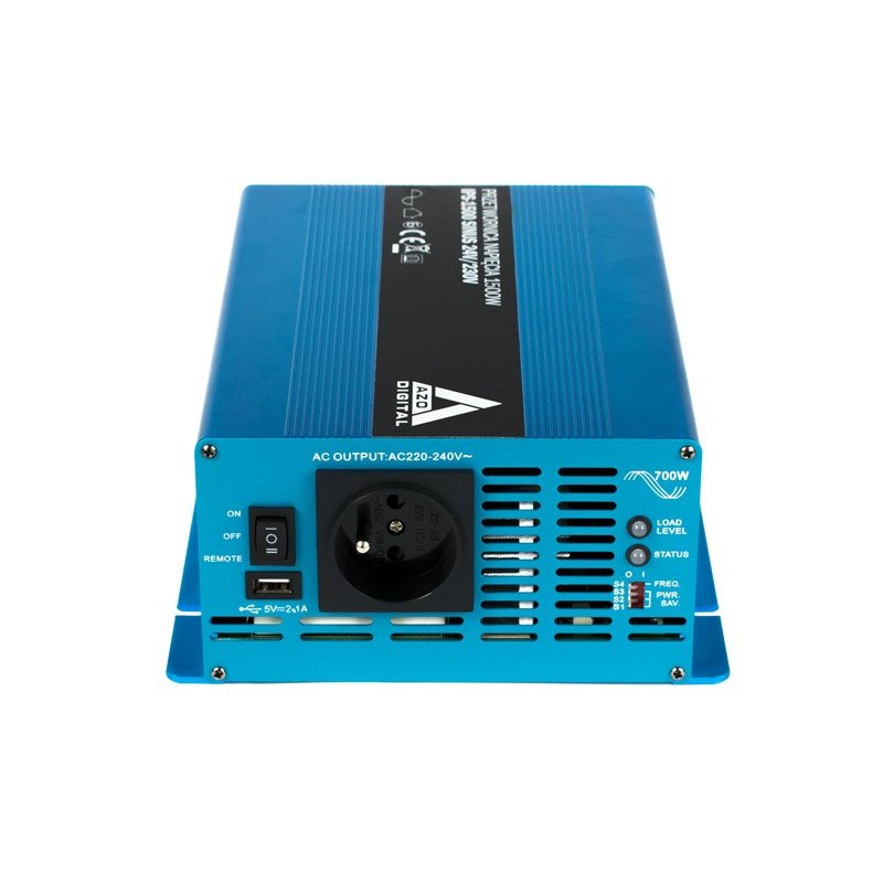 AZO Digital 24 VDC / 230 VAC SINUS IPS-1500S 1500W Spannungswandler