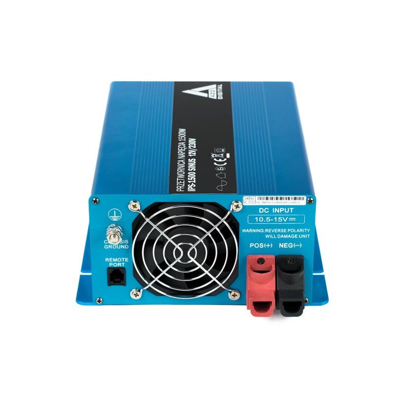 AZO Digital 12 VDC / 230 VAC SINUS IPS-1500S 1500W Spannungswandler
