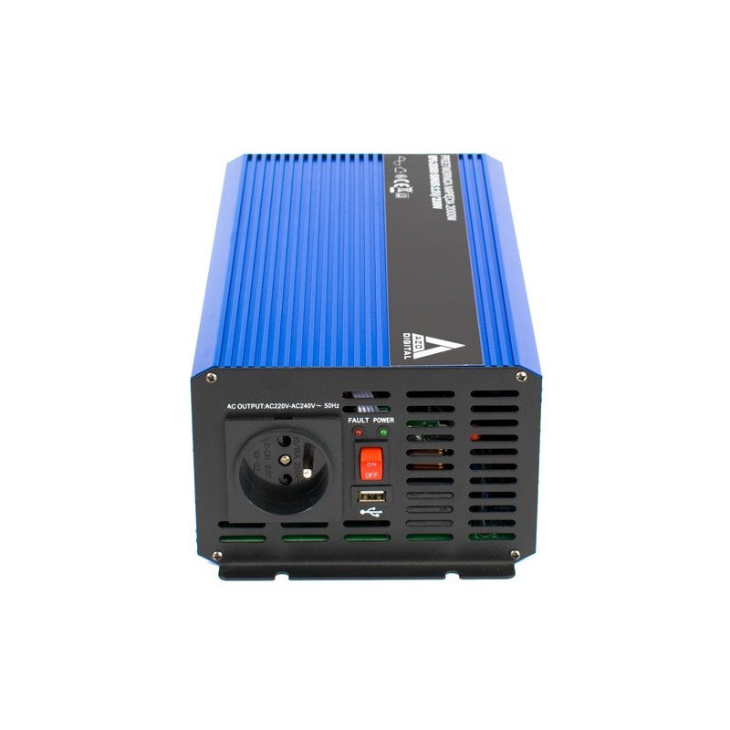 AZO Digital 12 VDC / 230 VAC SINUS IPS-2000S 2000W Spannungswandler