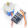 Schrittmotor mit Getriebe 28BYJ-48 5V / 0,1A / 0,03Nm mit ULN2003 Treiber - zdjęcie 1
