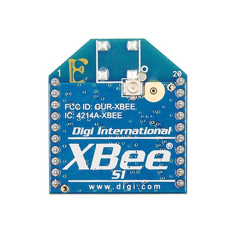 XBee 802.15.4 1mW Modul der Serie 1 – PCB-Antenne
