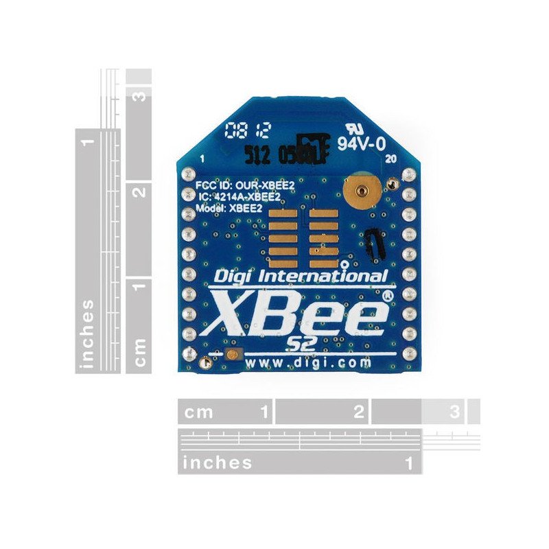 XBee ZB Mesh 2mW Modul der Serie 2 – PCB-Antenne
