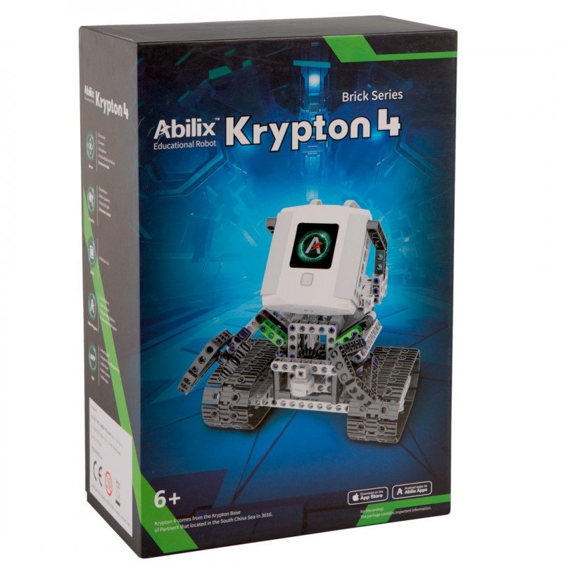 Abilix Krypton 4 - Lernroboter 1,3 GHz / 426 Blöcke zum Erstellen von 22 Projekten mit PL-Anweisungen