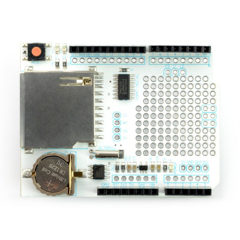 DataLogger Shield mit SD-Kartenleser für Arduino - Velleman VMA202