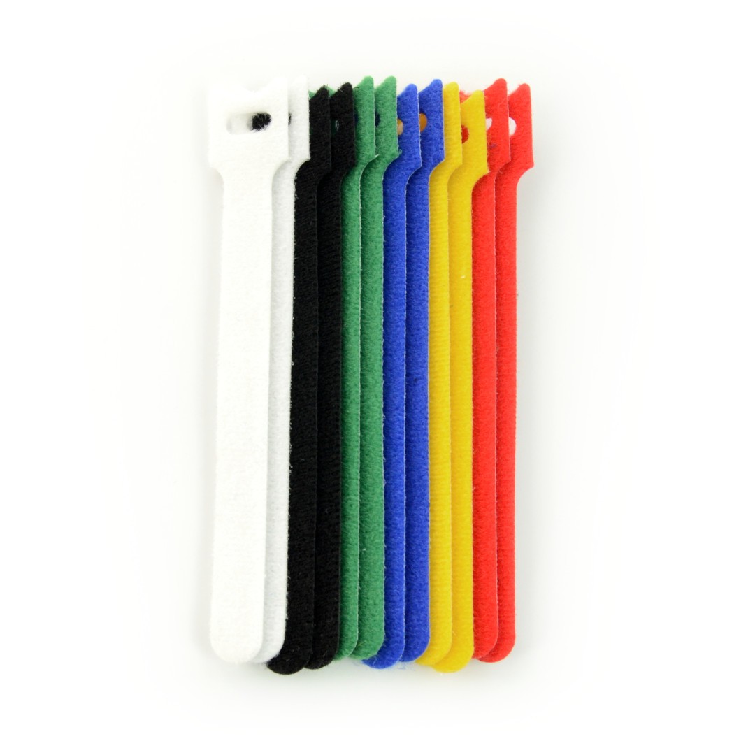 Kabelorganizer - Klettverschluss 12mm x 15cm - verschiedene Farben - 12 Stk