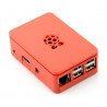 Raspberry Pi Model 3B+ / 3B / 2B RS Pro Plus Gehäuse – rot mit einer Abdeckung - zdjęcie 2