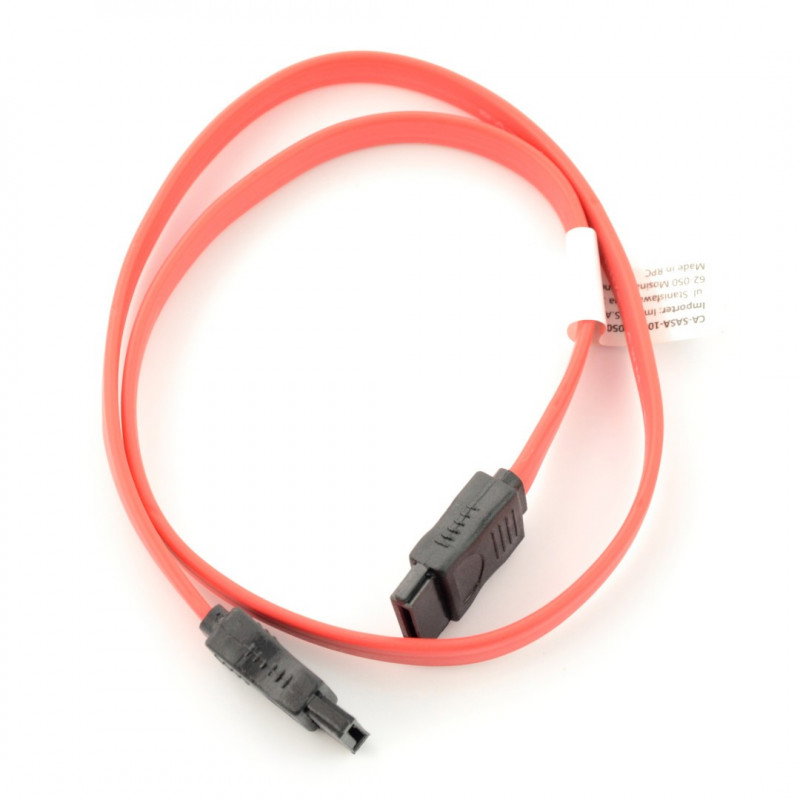 SATA Data III (6GB/s) M/M 50cm Kabel - rot