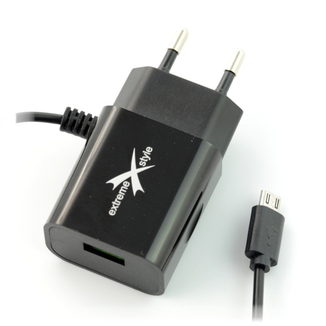 Ampere ATCMU24B microUSB + USB 2.4A Netzteil - schwarz